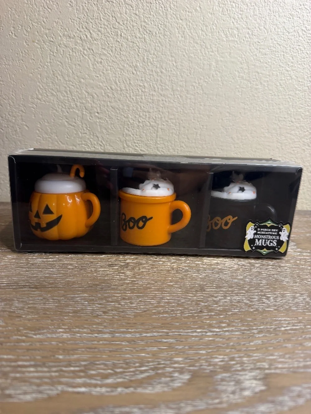 New Target Bullseye Playground Halloween Miniature Mugs Set of 3